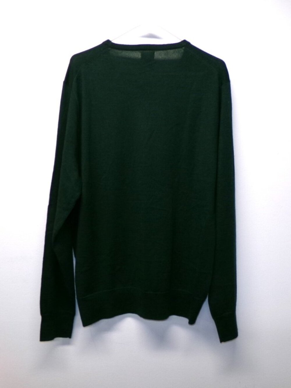 J. Crew Factory Merino Wool Blend Men's XL Crewneck Sweater Green #AP638 - Picture 3 of 5